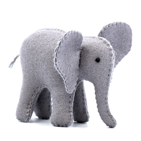 Elephant Critter Hand Stitched
