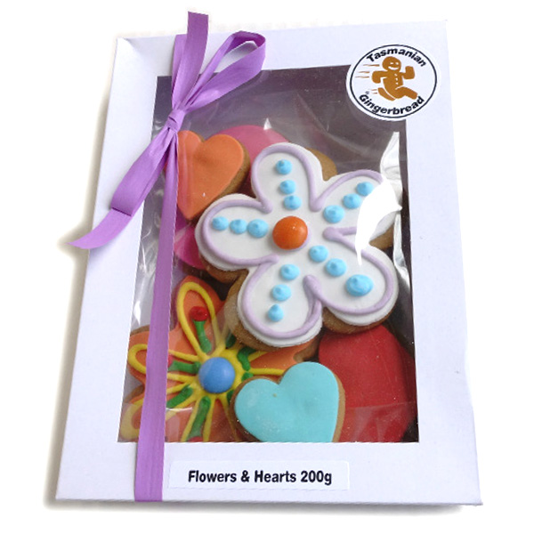 Flowers Hearts Gingerbread Boxed