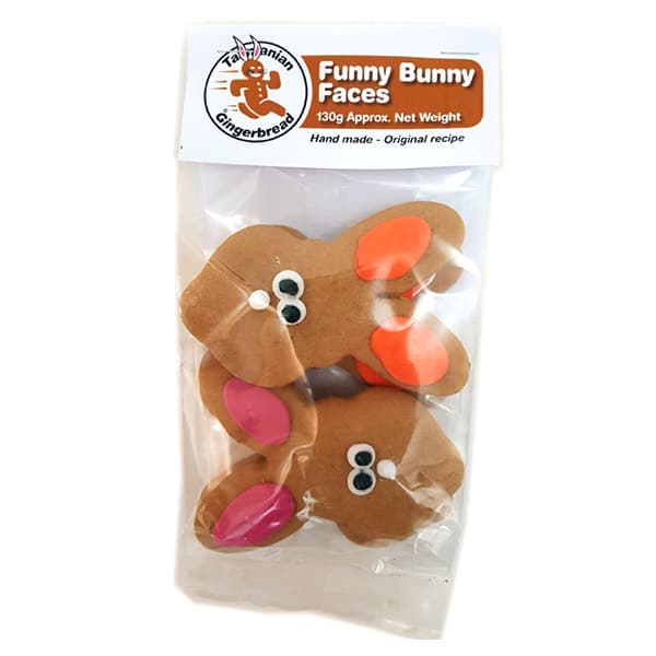 FUNNY BUNNY FACES GINGERBREAD