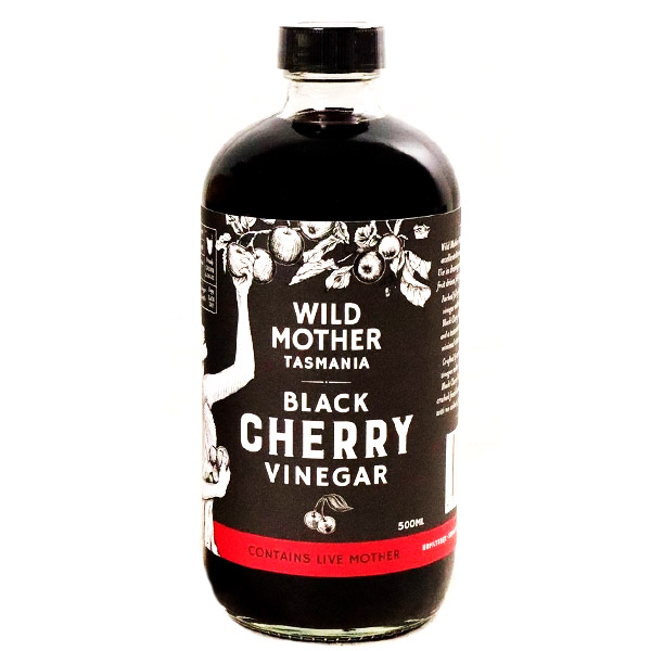 Black Cherry Organic Vinegar Wild Mother