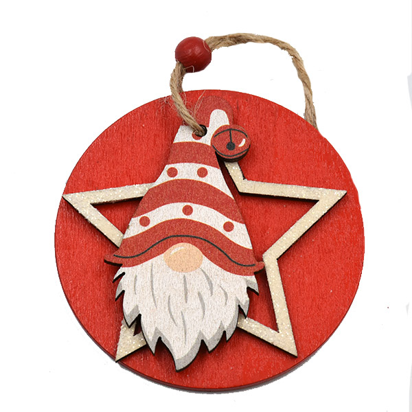 Santa Wooden Decoration